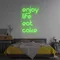 Enjoy Life Eat Cake Neon Sign - Imprint Now
