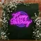 Happy Birthday Purplish Neon Sign - Imprint Now