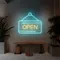 Glowing Open Neon Sign - Imprint Now