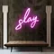 Glowing Slay Pink Neon Sign - Imprint Now