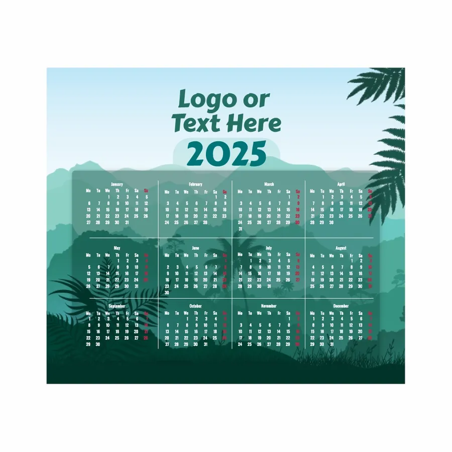 Nature Mouse Pad with Calendar - Imprint Now