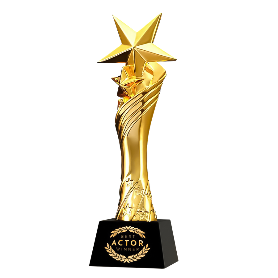 Golden Star Trophy - Imprint Now
