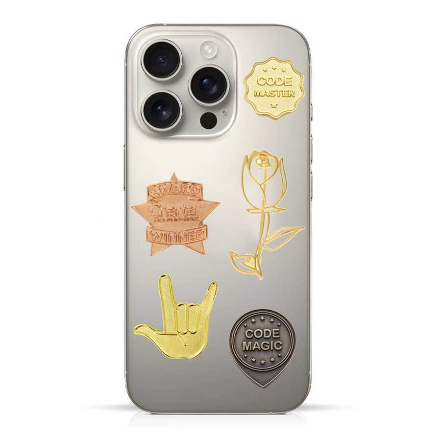 Phone Metal Badge Stickers - Imprint Now