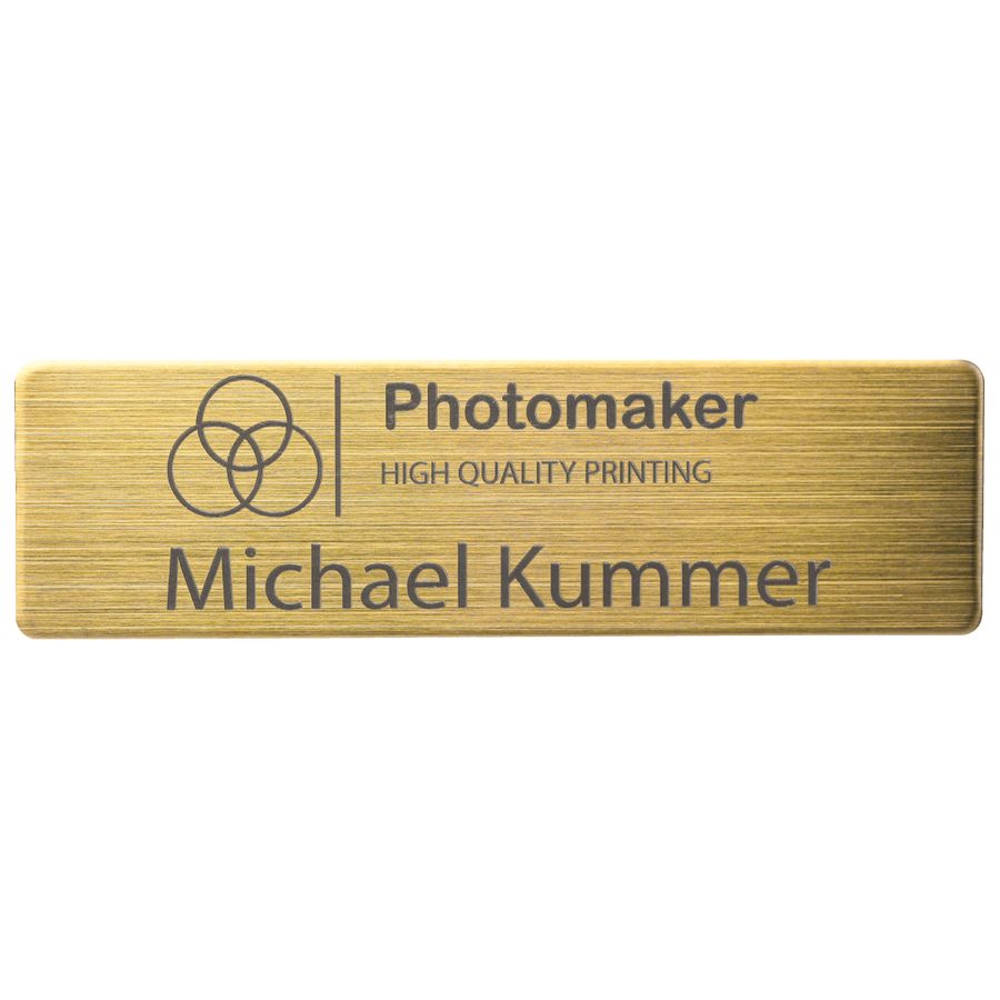 Engraved Metal Name Badges - Imprint Now