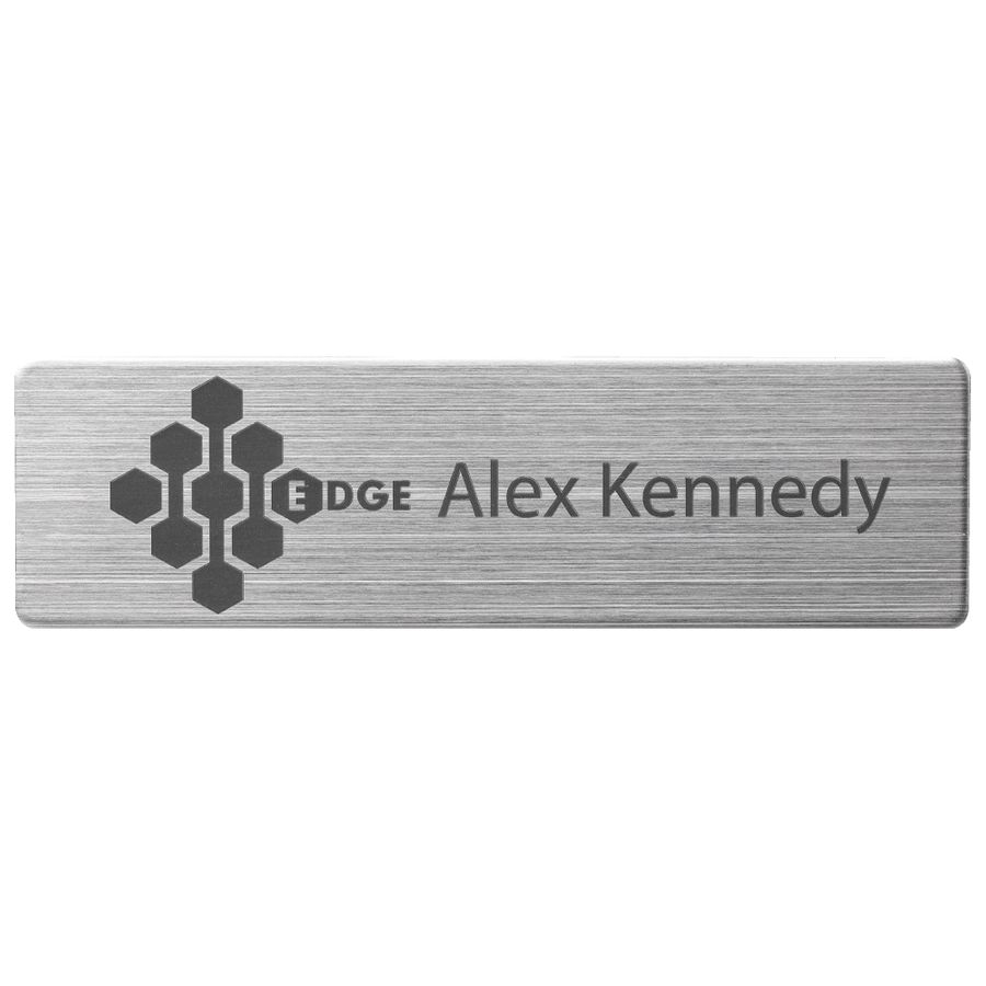 Engraved Metal Name Badges - Imprint Now