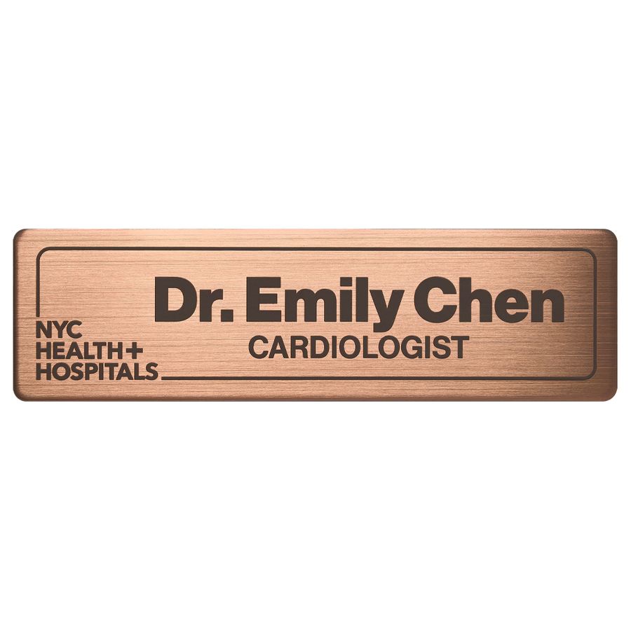 Engraved Metal Name Badges - Imprint Now