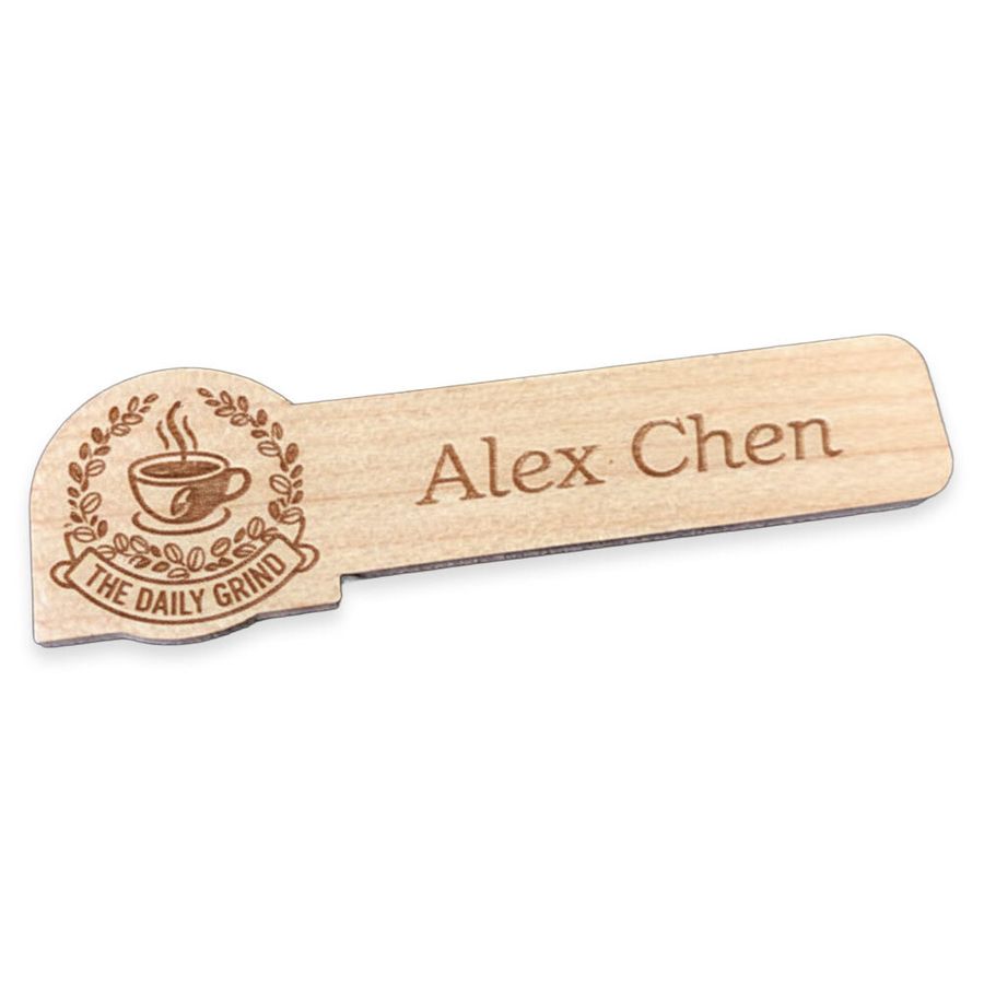 Wooden Name Badges - Imprint Now