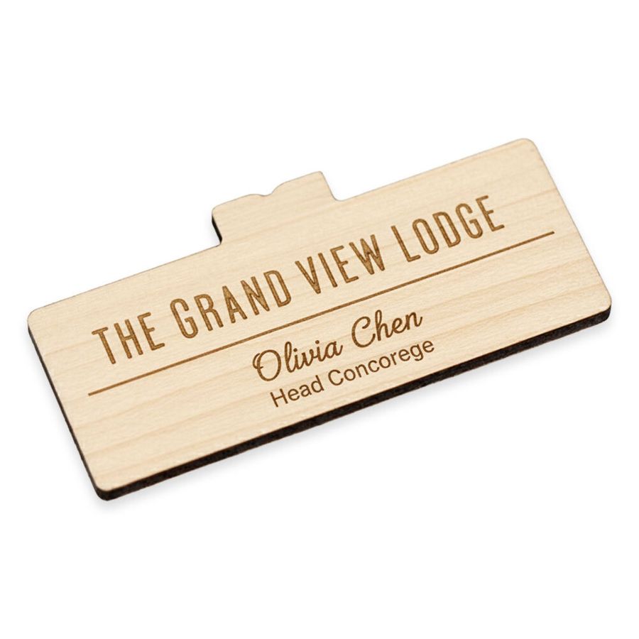 Wooden Name Badges - Imprint Now