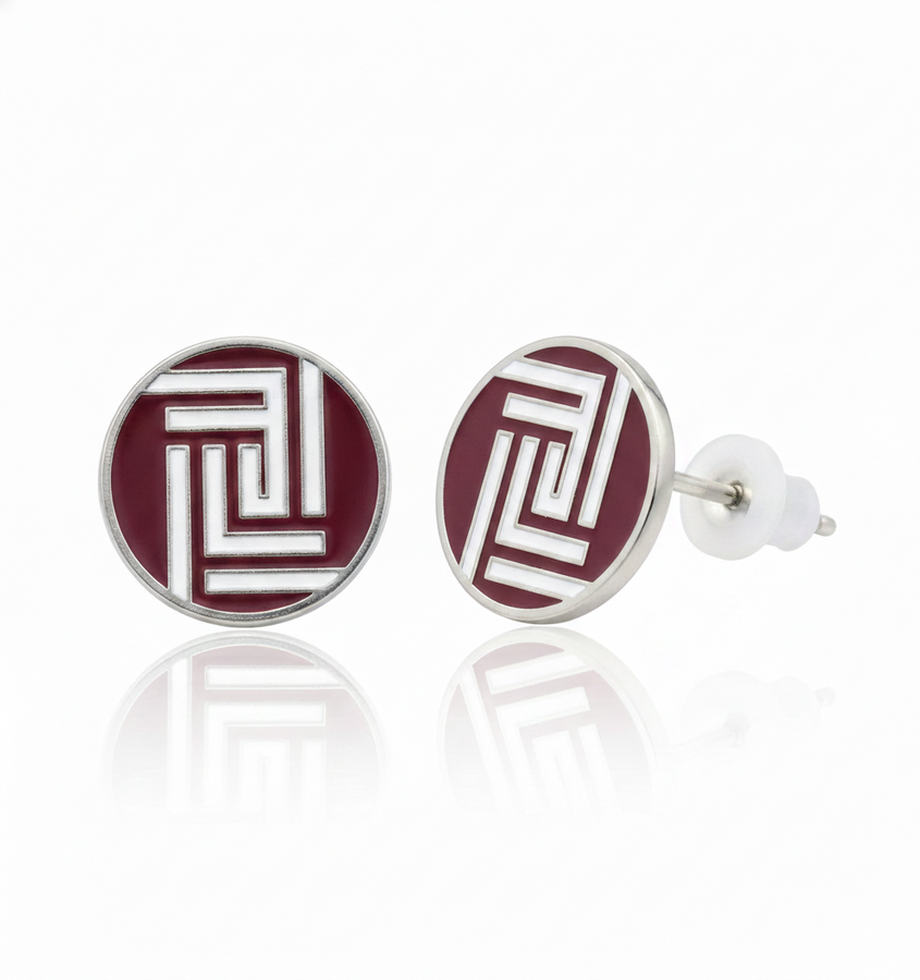Soft Enamel Metal Earrings - Imprint Now