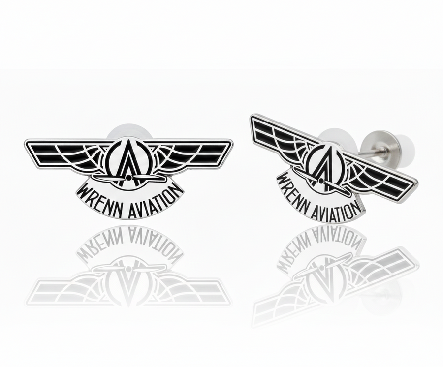 Hard Enamel Metal Earrings - Imprint Now