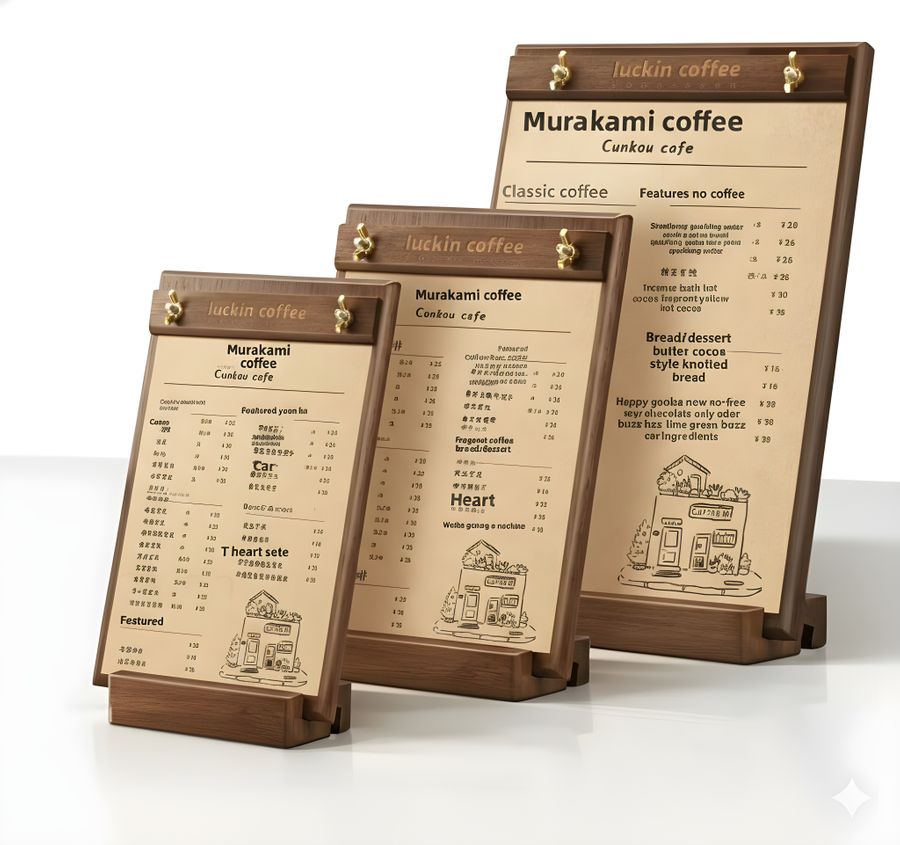 Wood Menus - Imprint Now
