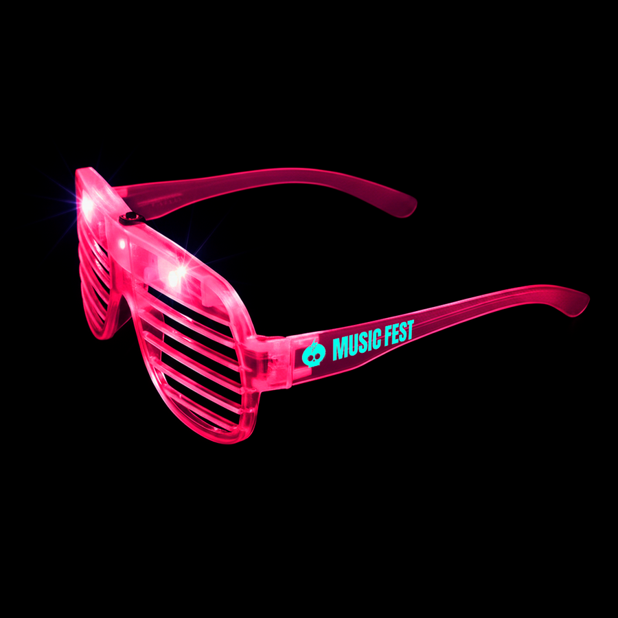 Light-Up LED Slotted Glasses - Imprint Now