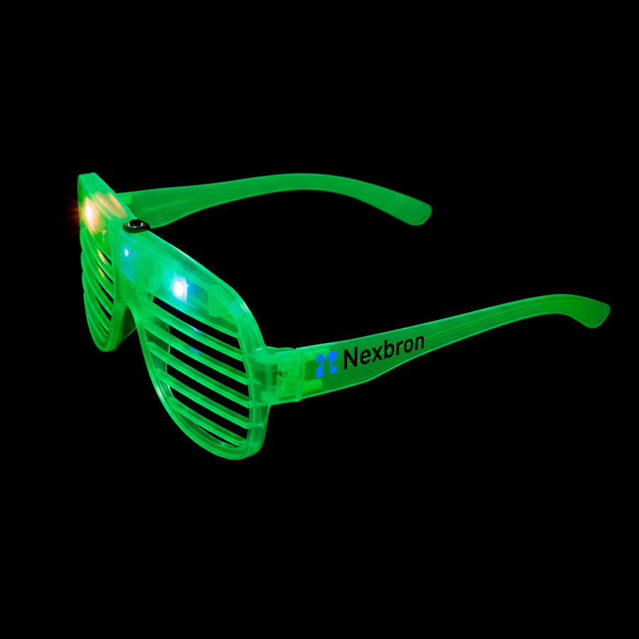 Light-Up LED Slotted Glasses - Imprint Now