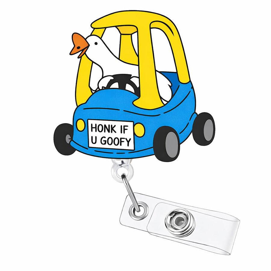 Custom Shape Acrylic Badge Reel - Imprint Now