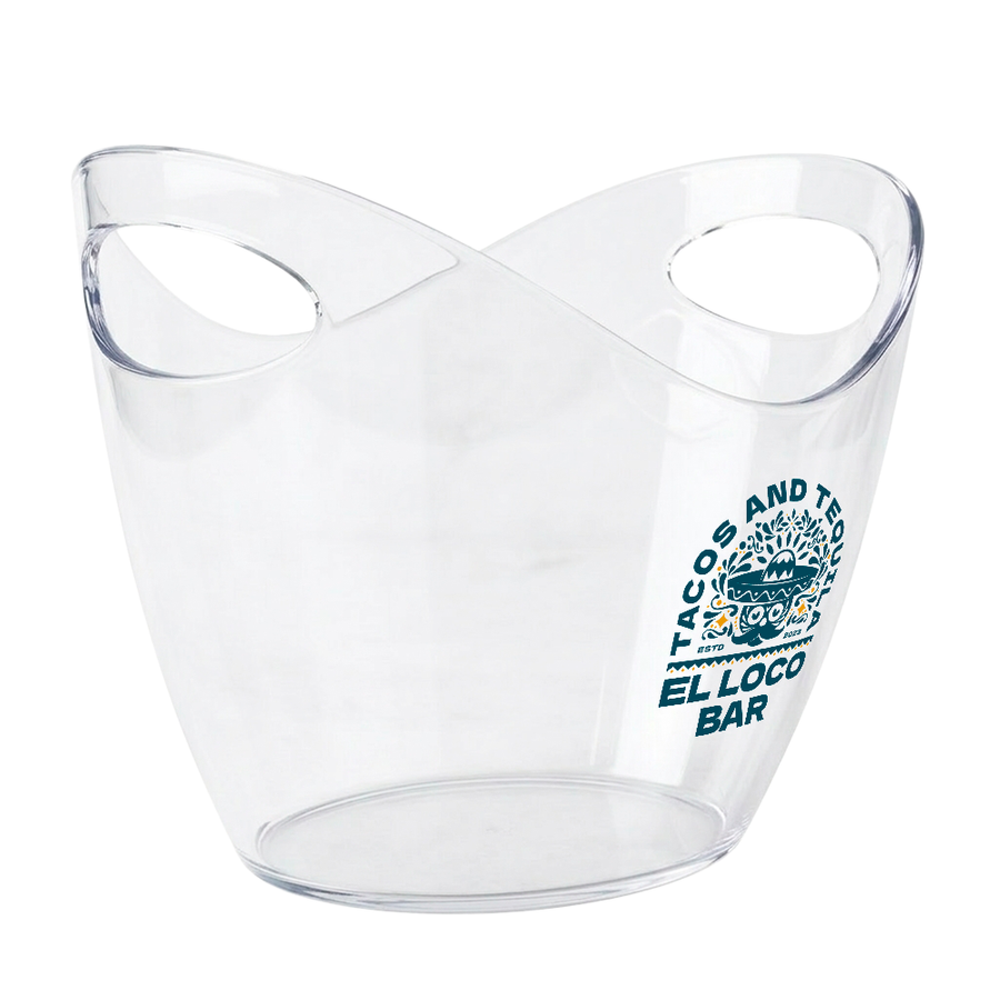 Curved Dual-Handle Drink Buckets - Imprint Now