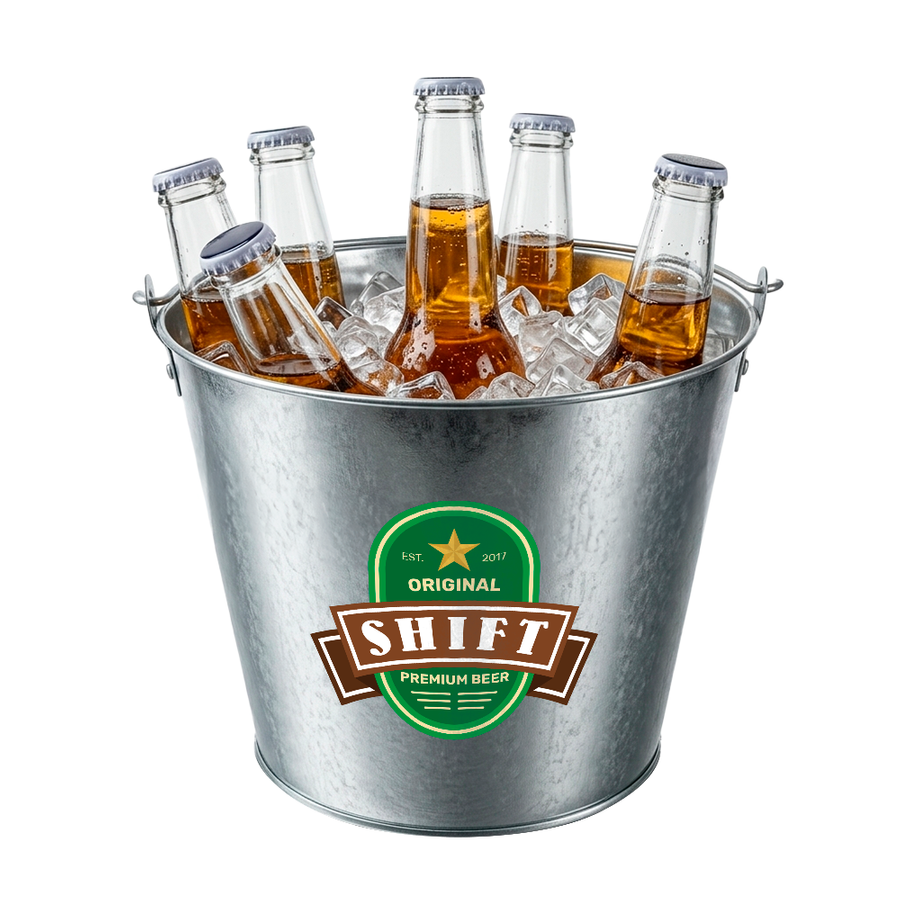 Tinplate Beer Buckets & Opener Combo - Imprint Now