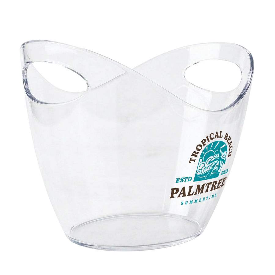 Curved Dual-Handle Drink Buckets - Imprint Now