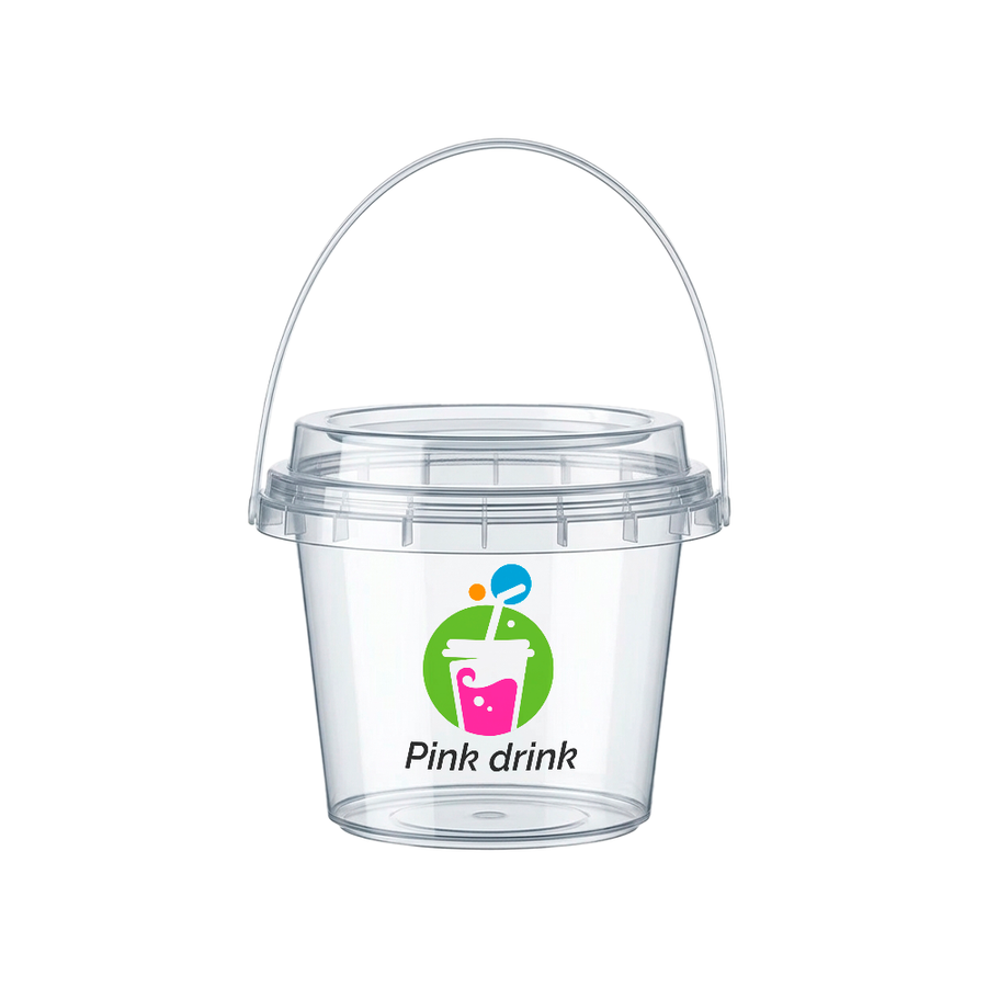 Premium Transparent Drink Buckets - Imprint Now