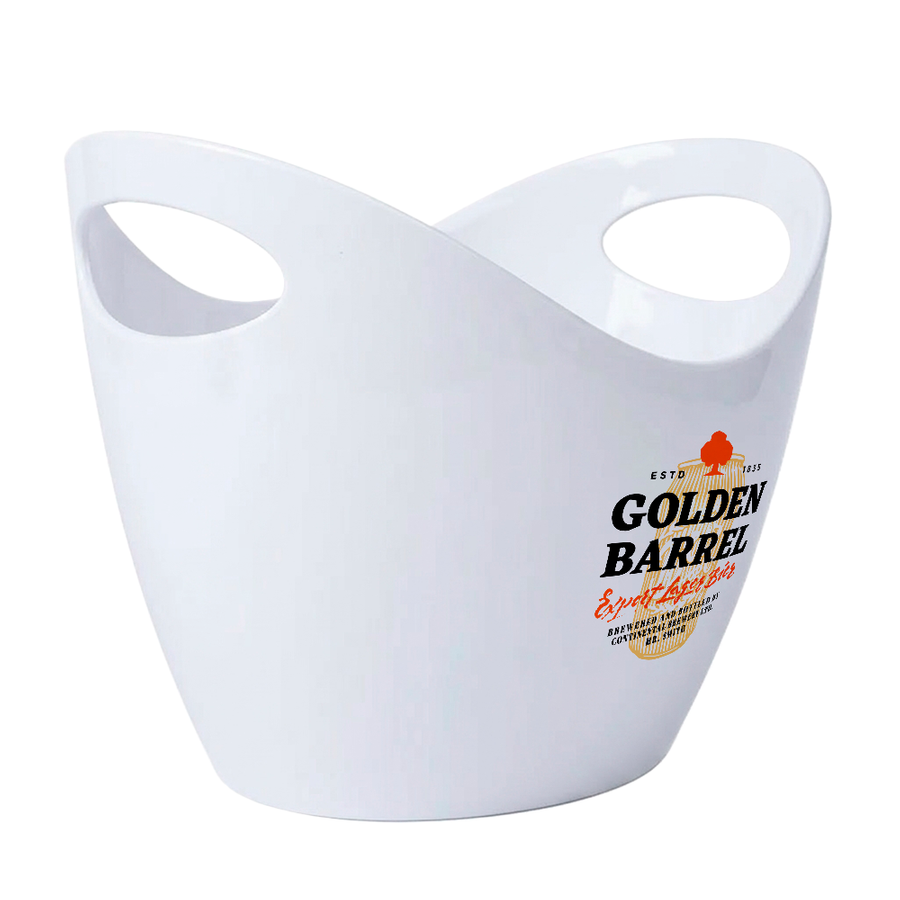 Curved Dual-Handle Drink Buckets - Imprint Now