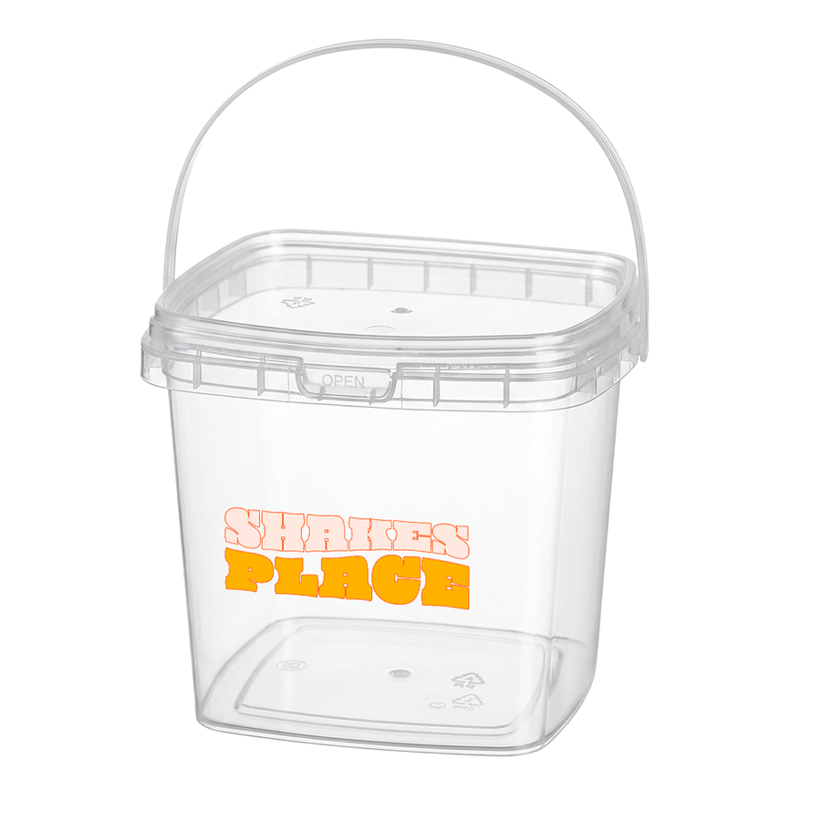 Square Transparent Drink Buckets - Imprint Now
