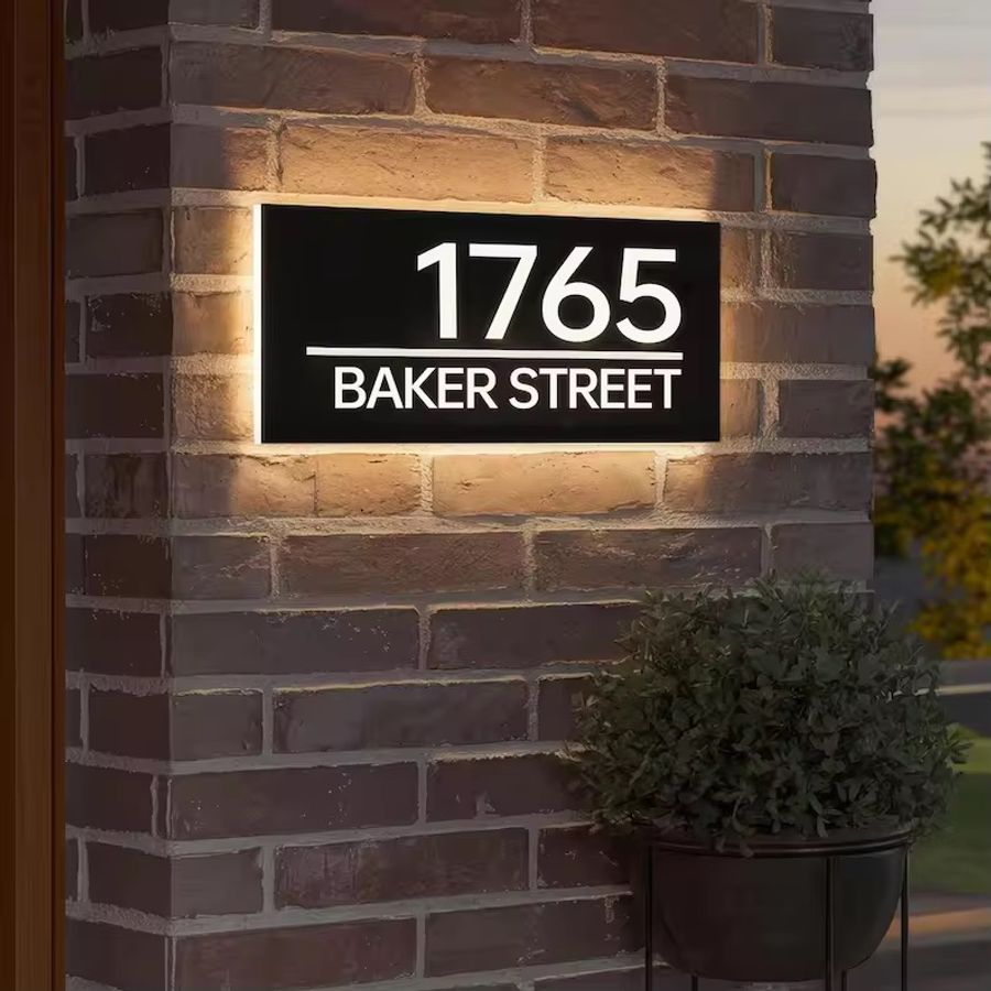 Backlit House Signs - Imprint Now