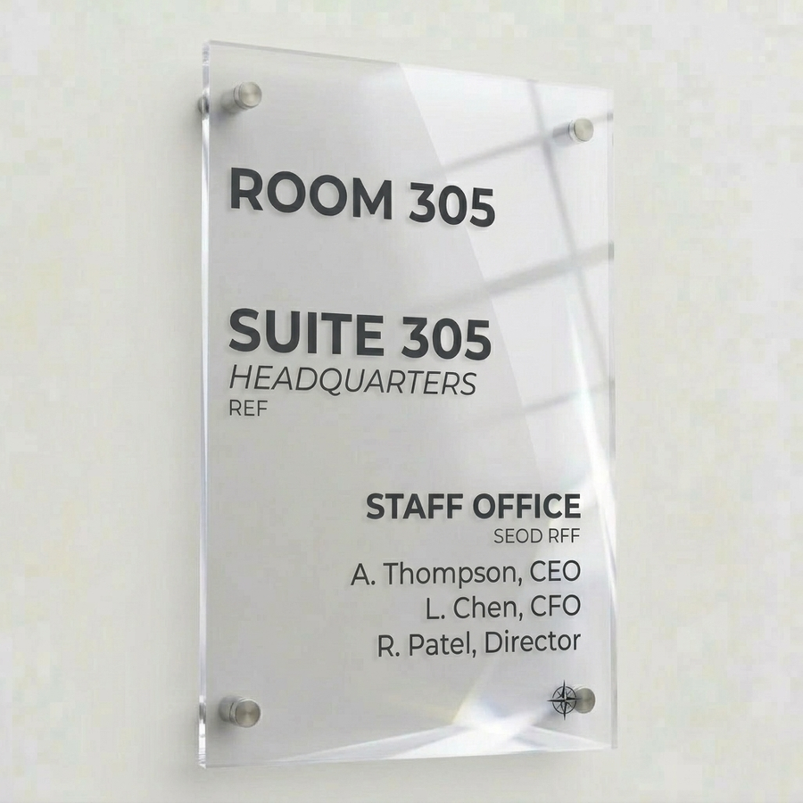 Colorful Acrylic Door Signs - Imprint Now