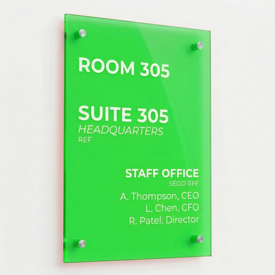 Colorful Acrylic Door Signs - Imprint Now