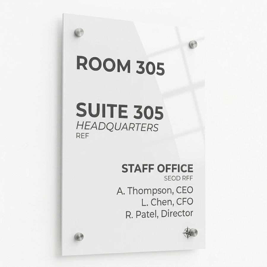 Colorful Acrylic Door Signs - Imprint Now