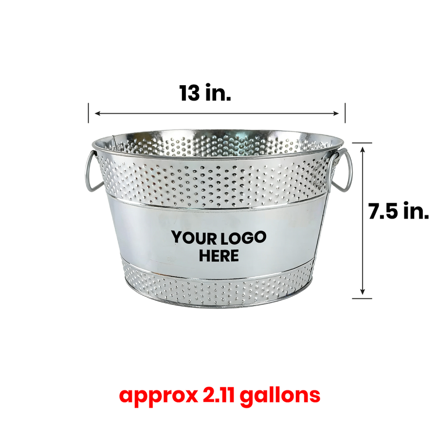 Galvanized Beverage & Ice Buckets - Imprint Now
