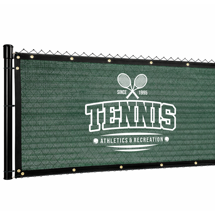 Custom 90% Blockage Fence Screen - Imprint Now