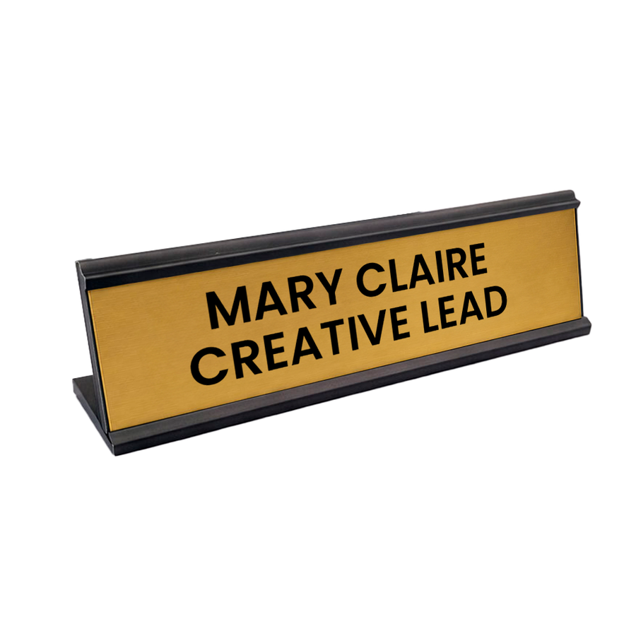 Metal Desktop Name Badges - Imprint Now