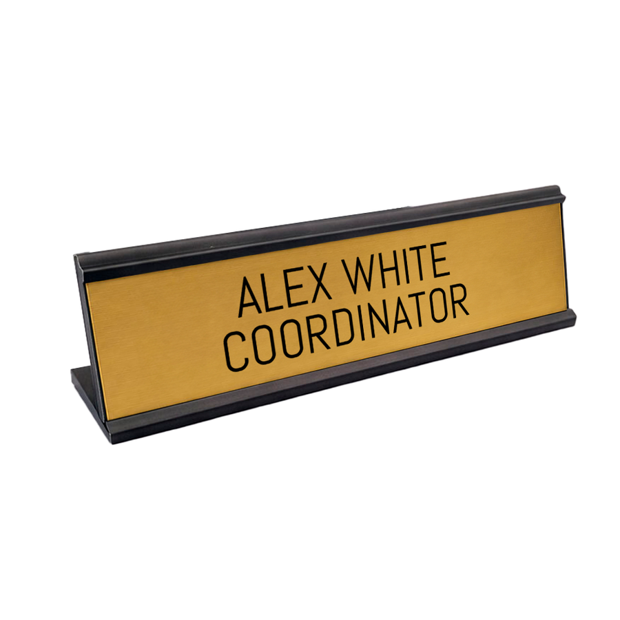 Metal Desktop Name Badges - Imprint Now