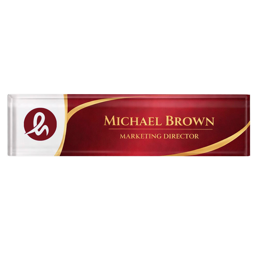 Acrylic Desktop Name Badges - Imprint Now