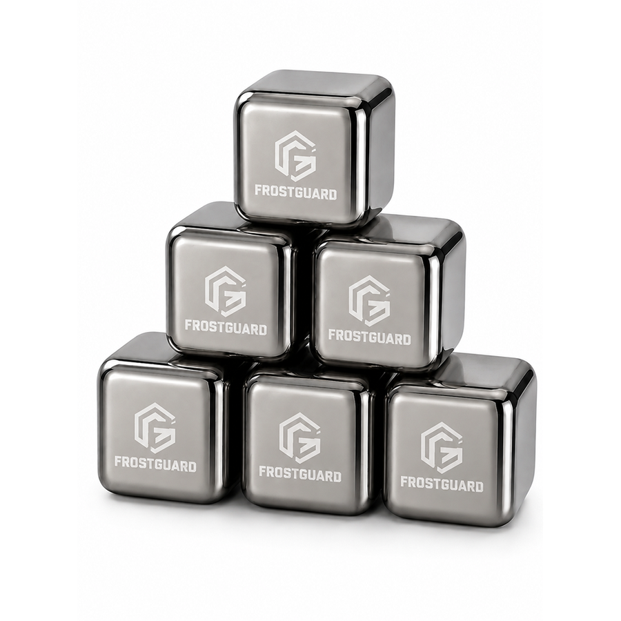 Silver Stainless Steel Ice Cubes - Imprint Now