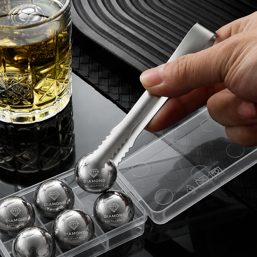 Soccer Ball Stainless Steel Ice Cubes - Imprint Now