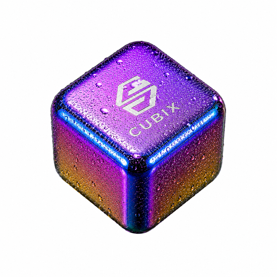 Rainbow Stainless Steel Ice Cubes - Imprint Now