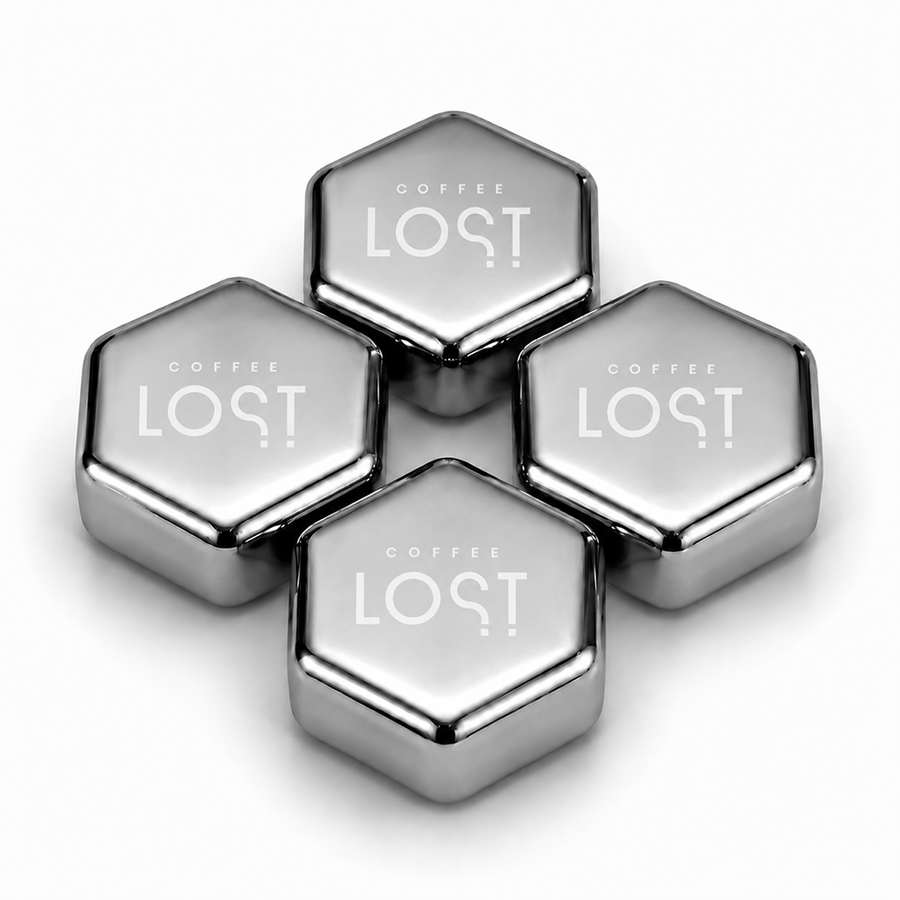 Hexagon Stainless Steel Ice Cubes - Imprint Now