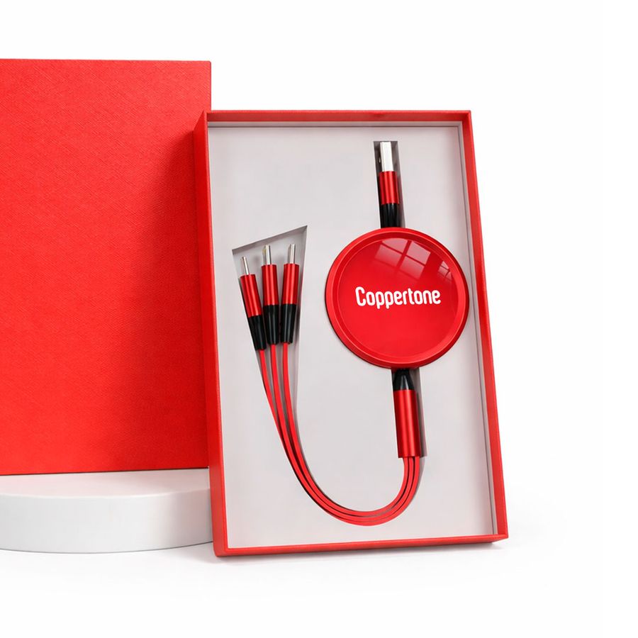 Soft Silicone 3-in-1 Charging Cables - Imprint Now