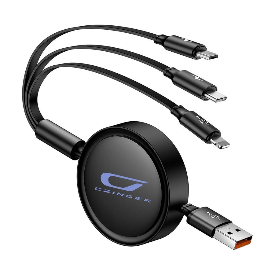 Soft Silicone 3-in-1 Charging Cables - Imprint Now