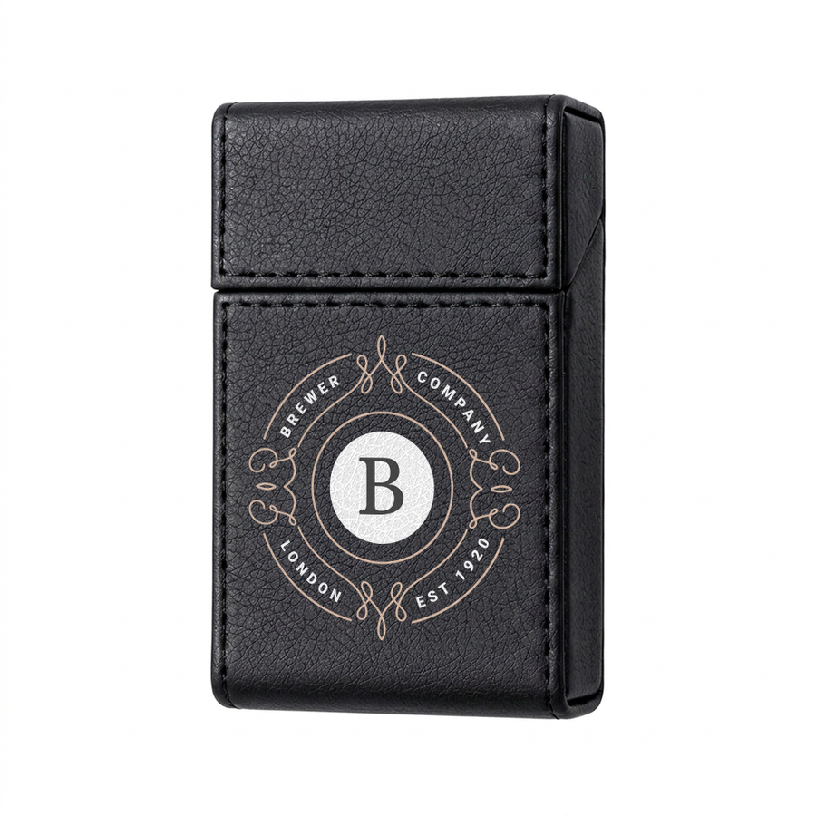 Flip Top PU Leather Full Bag Cigarette Cases - Imprint Now