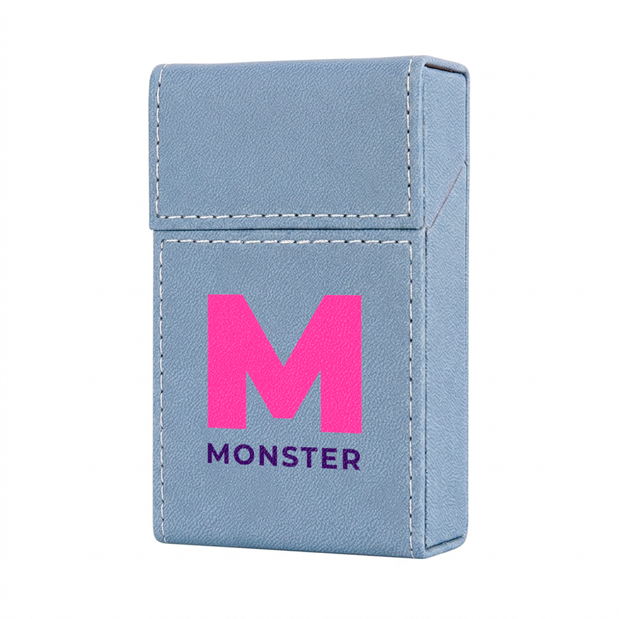Flip Top PU Leather Full Bag Cigarette Cases - Imprint Now