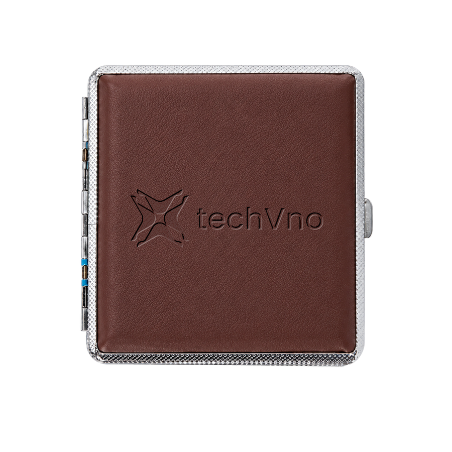 Leather Grain Metal Cigarette Cases - Imprint Now