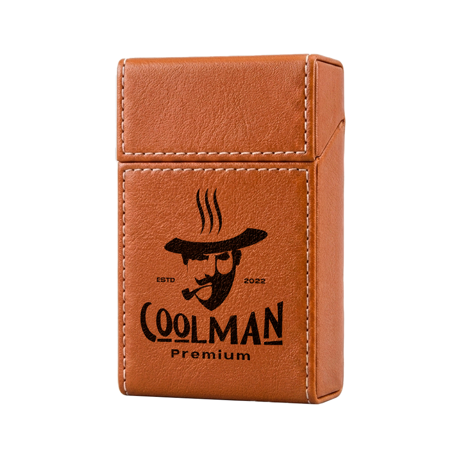 Flip Top PU Leather Full Bag Cigarette Cases - Imprint Now
