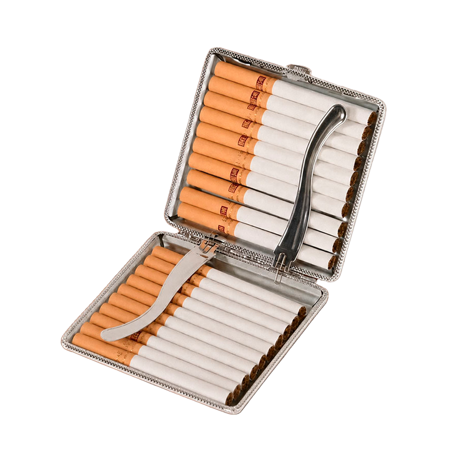 Leather Grain Metal Cigarette Cases - Imprint Now