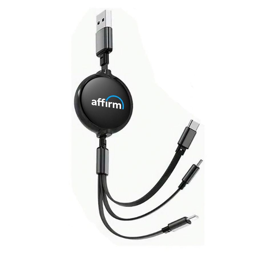 Soft Silicone 3-in-1 Charging Cables - Imprint Now