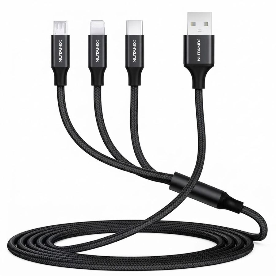 Nylon Braided 3-in-1 Charging Cables - Imprint Now