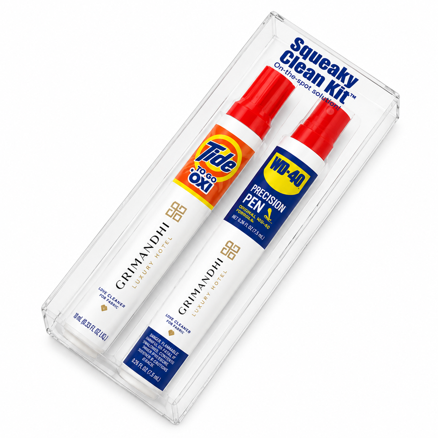 Squeaky Clean Kit - WD-40® Precision Pens and Tide® to Go + Oxi Travel Kits - Imprint Now