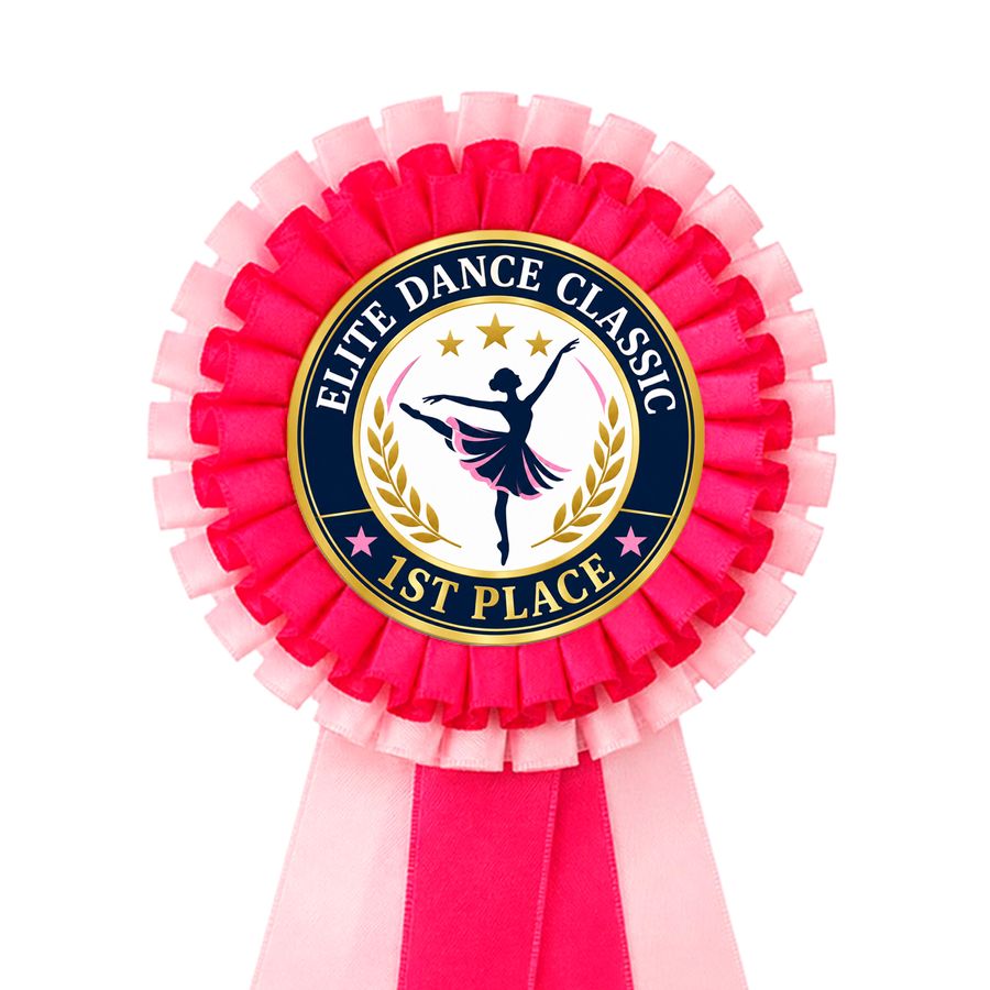 2 Tier Rosette Buttons - Imprint Now