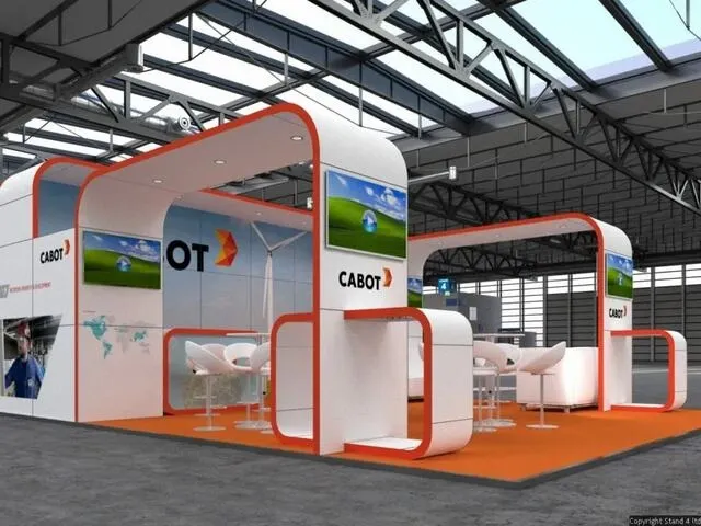 a custom trade show booth for exhibition stand design