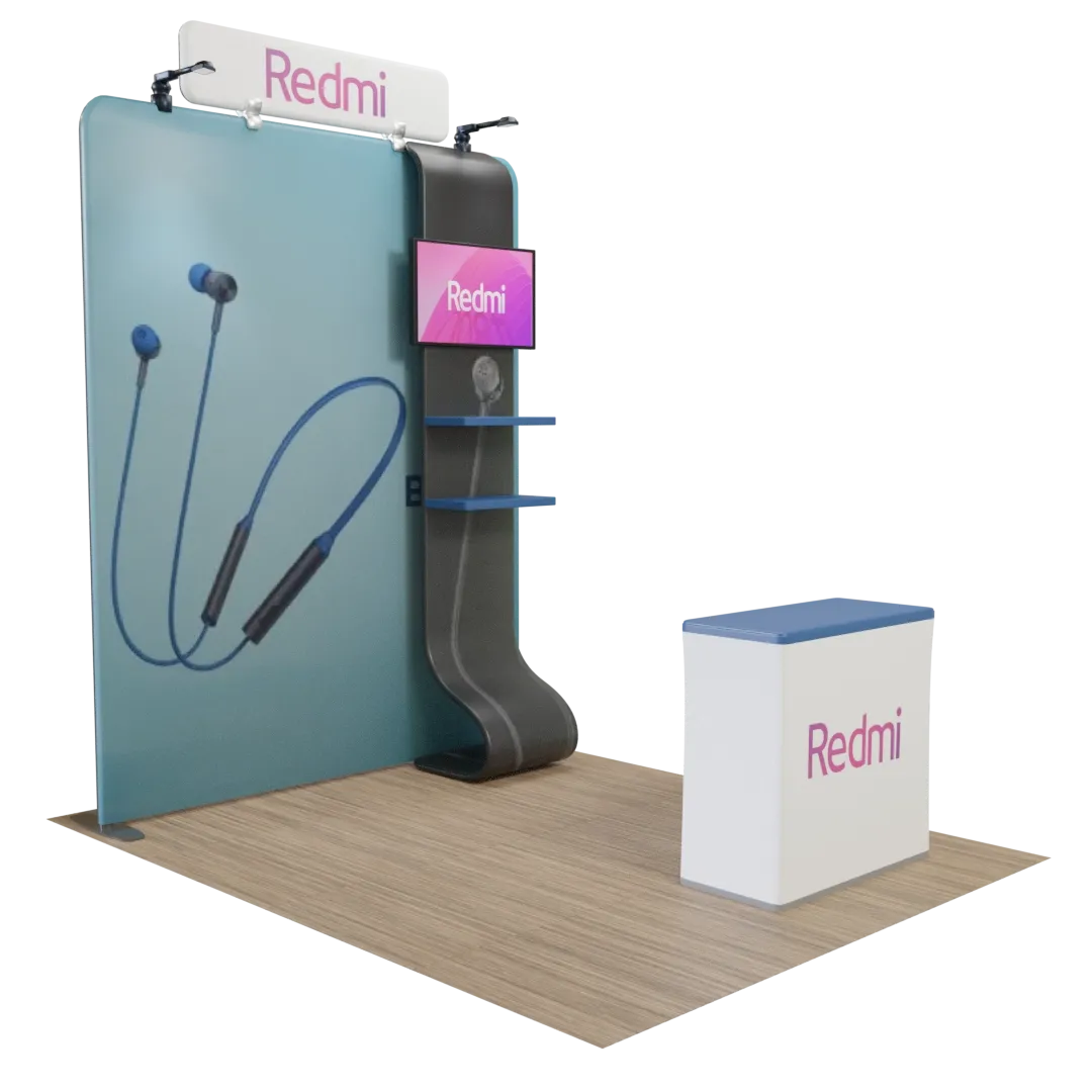 8' x 8' Straight Media Display - Imprint Now